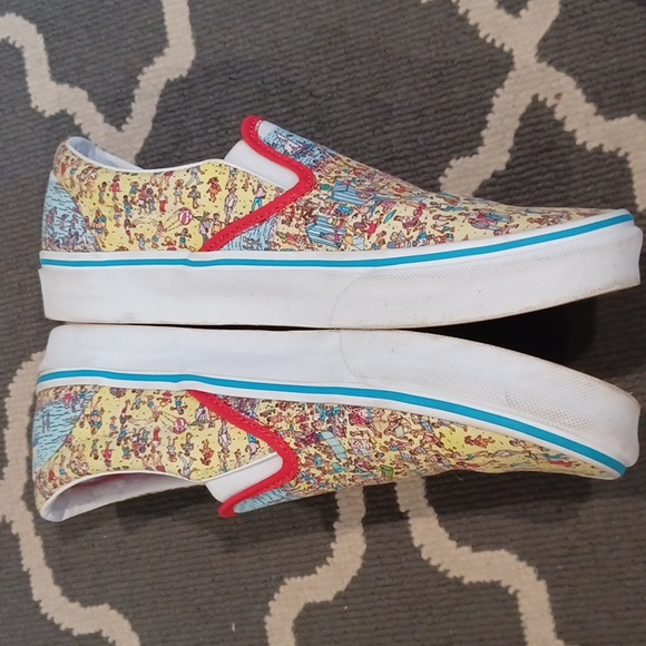 Vans Classic Where's Waldo Slip on Sneakers Limited Edition Women's 10 - Picture 10 of 16